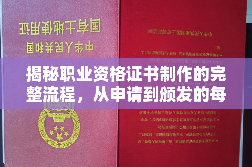 新宾揭秘职业资格证书制作的完整流程，从申请到颁发的每一步