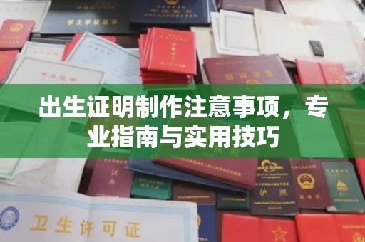 新宾出生证明制作注意事项，专业指南与实用技巧