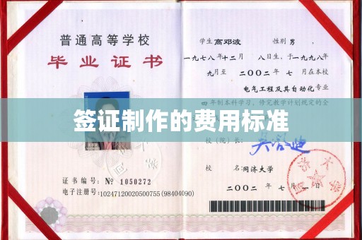 新宾签证制作的费用标准