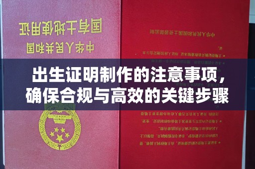 新宾出生证明制作的注意事项，确保合规与高效的关键步骤