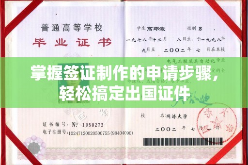 新宾掌握签证制作的申请步骤，轻松搞定出国证件