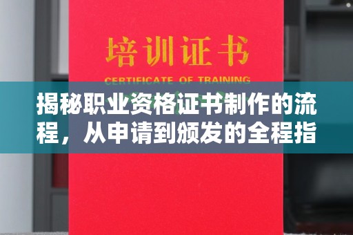 新宾揭秘职业资格证书制作的流程，从申请到颁发的全程指南