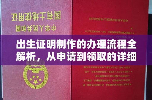 新宾出生证明制作的办理流程全解析，从申请到领取的详细指南